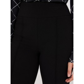 Front Pintuck Straight Leg Long Length Pants