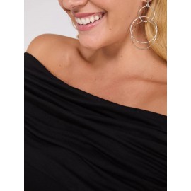Ruched Off-The-Shoulder Top