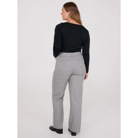 Pinstripe Straight Leg Long Length Pants