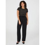 Dobby Stripe Straight-Leg Long Length Pants