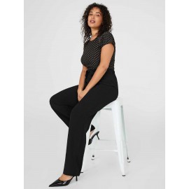 Dobby Stripe Straight-Leg Long Length Pants