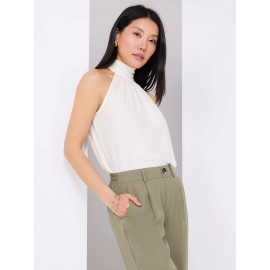 Mock Neck Halter Top