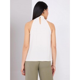Mock Neck Halter Top