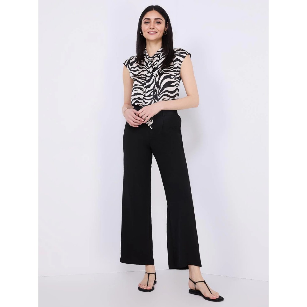 Classic Rise Wide-Leg Pants