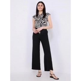 Classic Rise Wide-Leg Pants