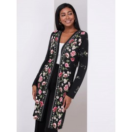 Floral Print Cardigan