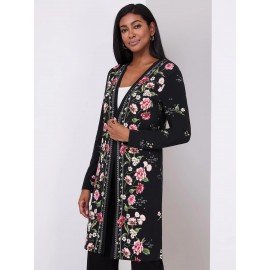 Floral Print Cardigan
