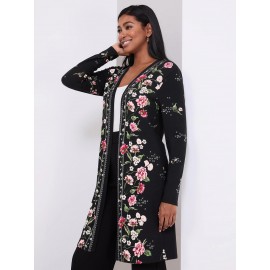 Floral Print Cardigan