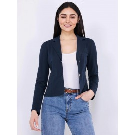 2-Button French Terry Blazer