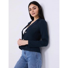 2-Button French Terry Blazer
