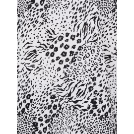 Printed Split Neck Blouse