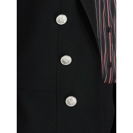 Faux Double-Breasted Blazer