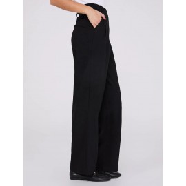 Double Pleated Wide Leg Trousers