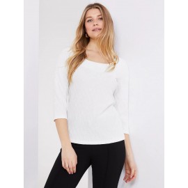3/4 Sleeve Print Top