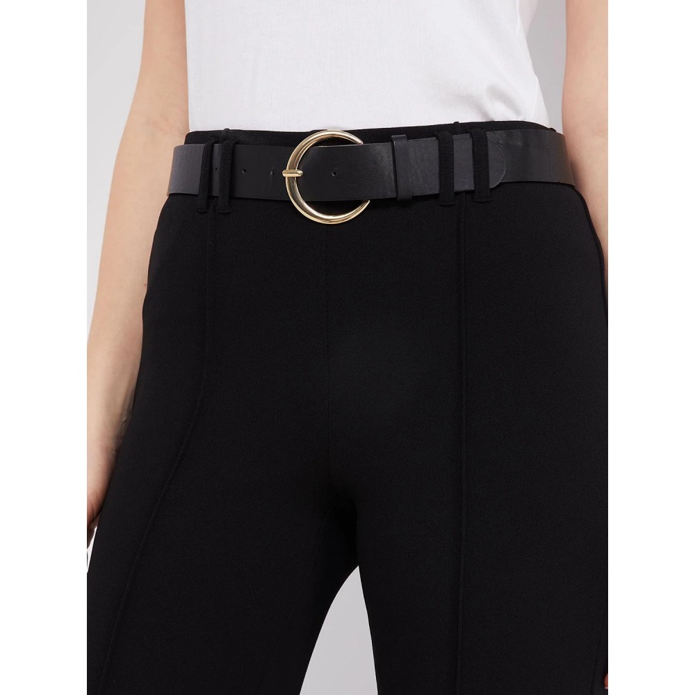 Belted Pintuck Front Pants