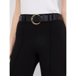 Belted Pintuck Front Pants