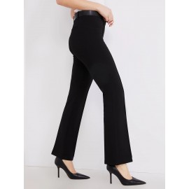Belted Pintuck Front Pants