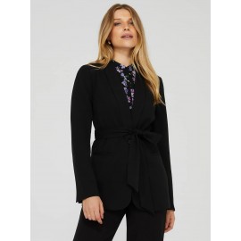 One Button Shawl Collar Blazer
