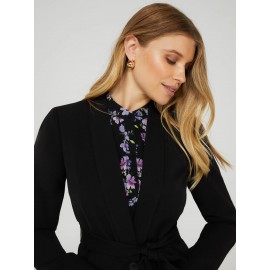 One Button Shawl Collar Blazer