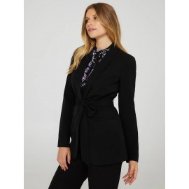 One Button Shawl Collar Blazer