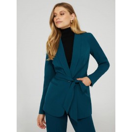 One Button Shawl Collar Blazer