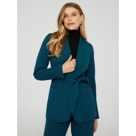 One Button Shawl Collar Blazer