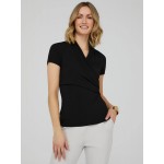 Short Sleeve Crossover Front Top