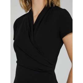 Short Sleeve Crossover Front Top