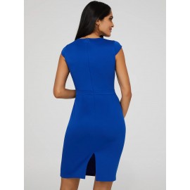 Cap Sleeve Knee Length Dress