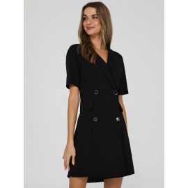 Double-Breasted Blazer Dress