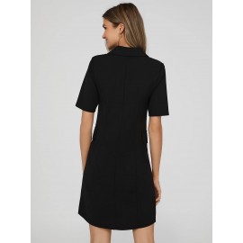 Double-Breasted Blazer Dress