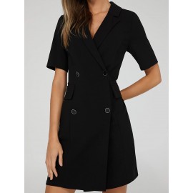 Double-Breasted Blazer Dress