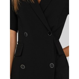 Double-Breasted Blazer Dress